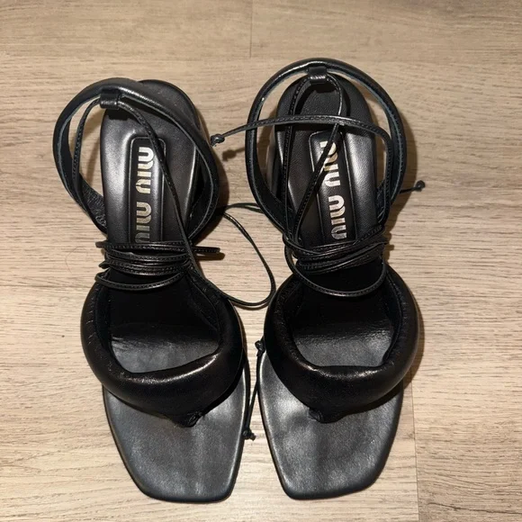 Miu Miu Leather Sandals in size 7 - Picture 3 of 7